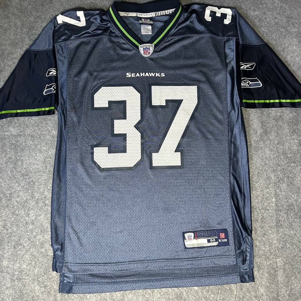 Seattle Seahawks Men's Medium Reebok Alexander #37 Blue Nfl Jersey